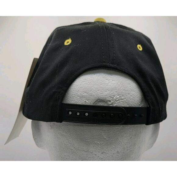 NWT Vintage Memphis Mississippi River Kings CHL Hockey Black Yellow Snapback Cap - Picture 4 of 9